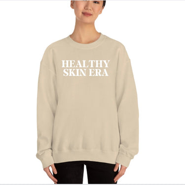 Healthy Skin Era Printed Crewneck Sweatshirt - Winter Top For Women's