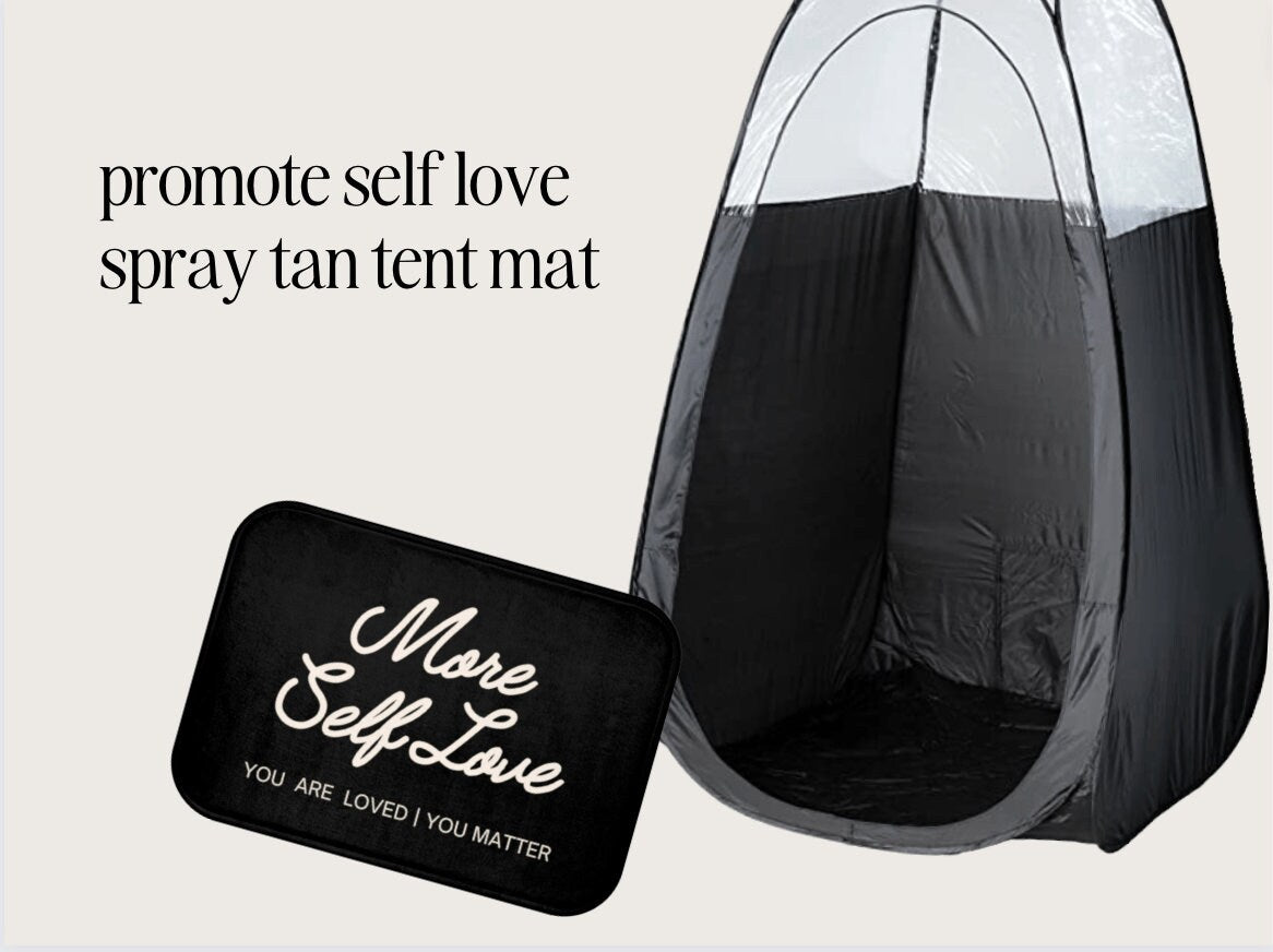 You Are Loved Spray Tan Tent Mat, Self Love, You Matter, Anti-Slip, Spray Tan Accessories. Sunless Artist, Spray Tan Technician