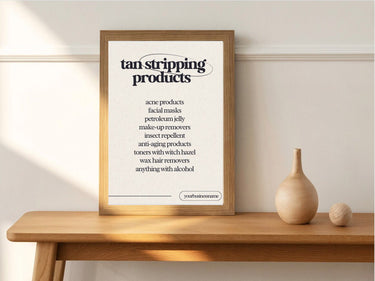 Tan Stripping Products Salon Wall Poster Online