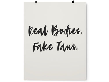 Real People, Fake Tans Salon Wall Poster - Wall Decoration Print 2024