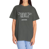 Orange Not Allowed T-shirt - Summer Short Sleeves Top For Women's