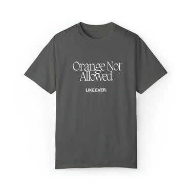 Orange Not Allowed T-shirt - Summer Short Sleeves Top For Women's