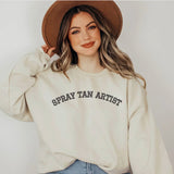 Spray Tan Artist Crewneck, Sunless Professional, Spray Tan Clothing, Spray Tan Uniform, Spray Tan Sweatshirt, Gift Spray Tan Artist