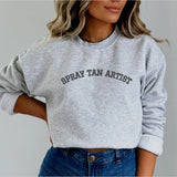 Spray Tan Artist Crewneck, Sunless Professional, Spray Tan Clothing, Spray Tan Uniform, Spray Tan Sweatshirt, Gift Spray Tan Artist