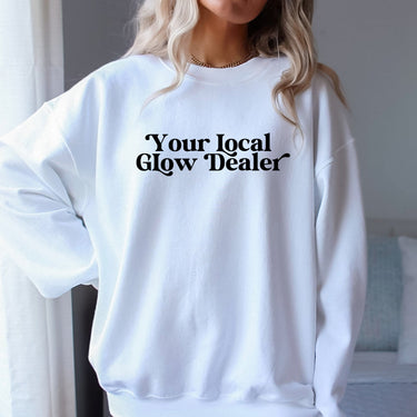 Spray Tan Artist Crewneck Your Local Glow Dealer Sweatshirt Spray Tan Artist Sweatshirt Esthetician Shirt Skin Therapist Spray Tan Gift