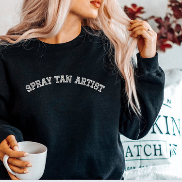 Spray Tan Artist Crewneck, Sunless Professional, Spray Tan Clothing, Spray Tan Uniform, Spray Tan Sweatshirt, Gift Spray Tan Artist