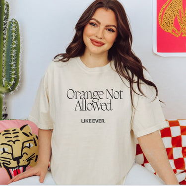 Orange Not Allowed T-shirt  spray tan artist shirt 